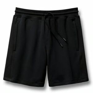 NEW Fabletics Shorts S Black 7" Inseam Drawstring AU-0600